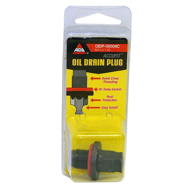 Ags Oil Drain Plug M12x1.50, 1 per Card ODP-00008C - main